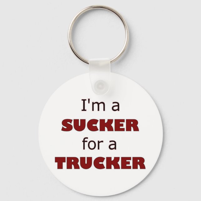 Llavero Sucker For A Trucker Keychain (Anverso)