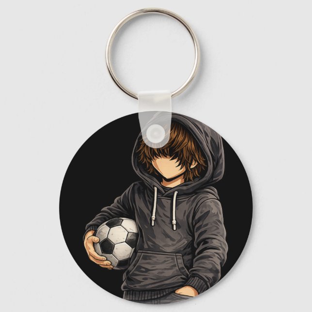 Llavero Sudadera con capucha estilo Rock On fútbol  (Anverso)