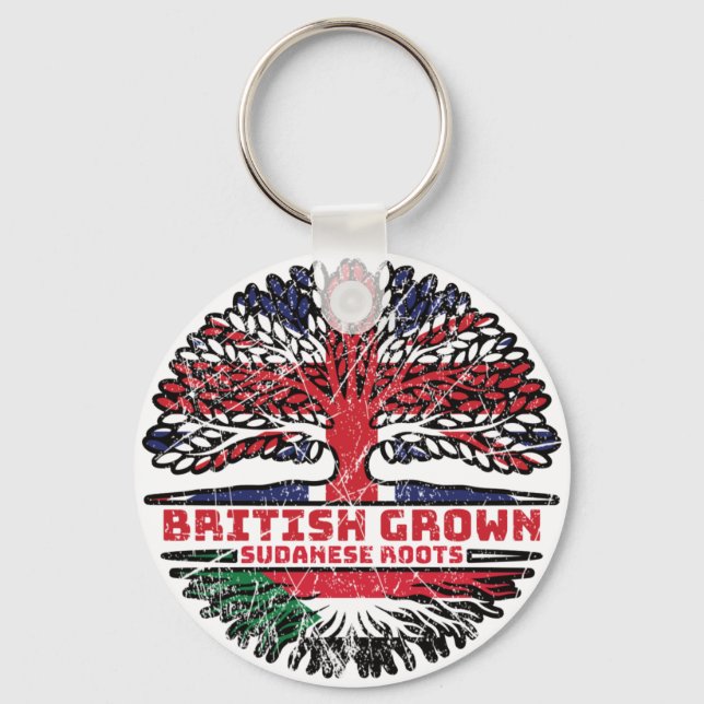 Llavero Sudán Uk Reino Unido Árbol británico (Anverso)