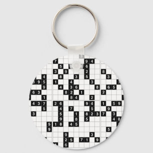 Llavero sudoku blanco negro