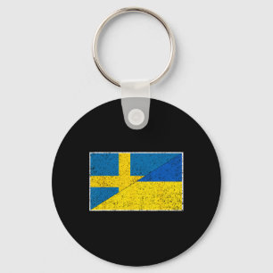 Llavero Suecia Ucrania Bandera Suecia Nacionalidad Ucrania
