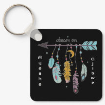 Sueña en Boho Tribal Nativo Personalizado Tribu/No