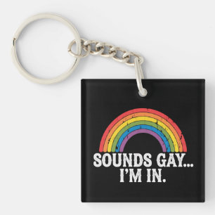 Llavero Suena Gay Estoy En Arcoiris LGBTQ Vintage Retro