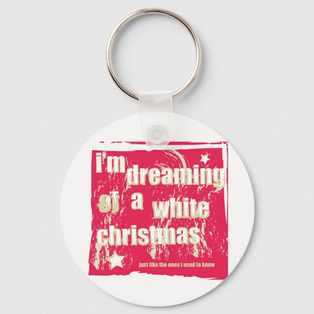 Llavero Sueño con un Navidad blanco (Anverso)