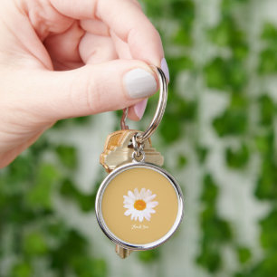 Llavero Sueño de Flor de Margarita – Agradecimiento Botáni