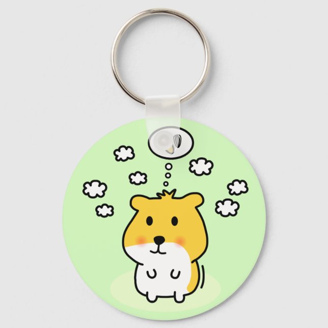 Llavero sueño de hamster lindo (Anverso)