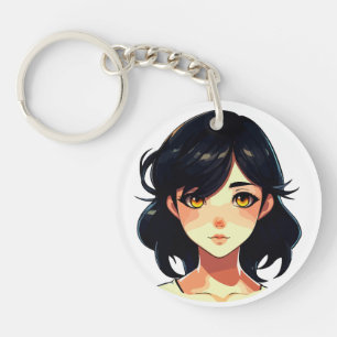 Llavero Sueño romántico anime: Belleza azulada