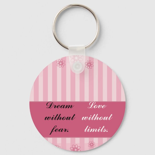 Llavero Sueño sin miedo, amor sin límites (Anverso)