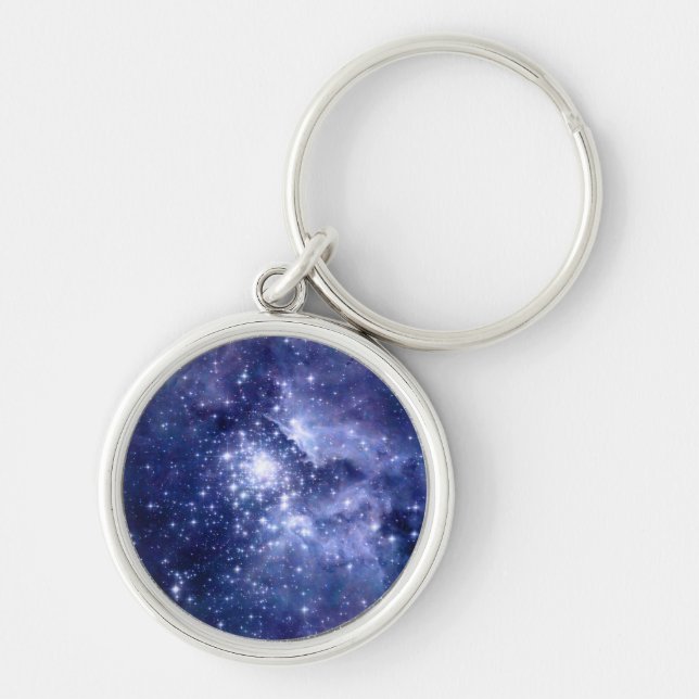 Llavero Sueños de cobalto estrellas galaxias Universo espa (Frente)