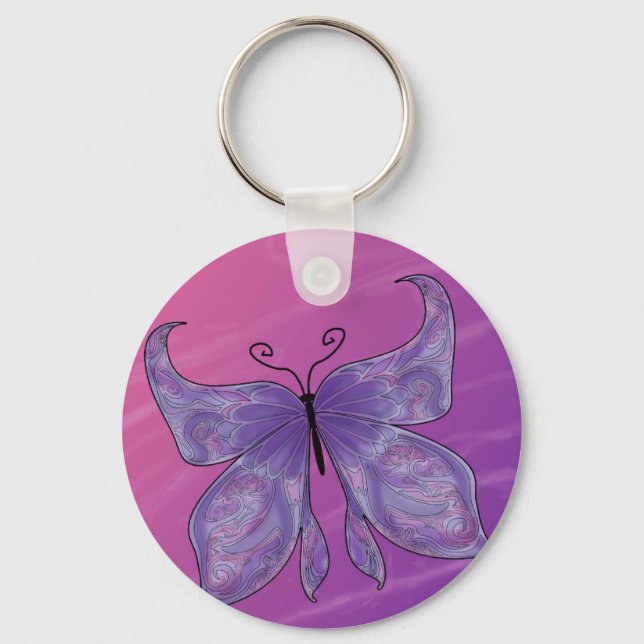 Llavero Sueños de mariposa (Anverso)