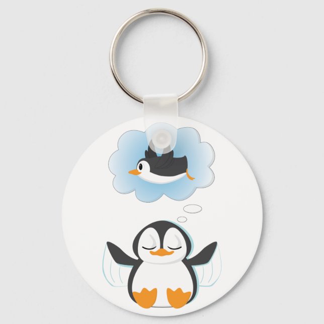 Llavero Sueños de pingüino (Anverso)