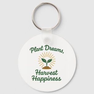 Llavero Sueños de plantas cosechan felicidad