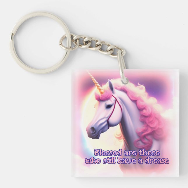 Llavero Sueños de unicornio (Frente)