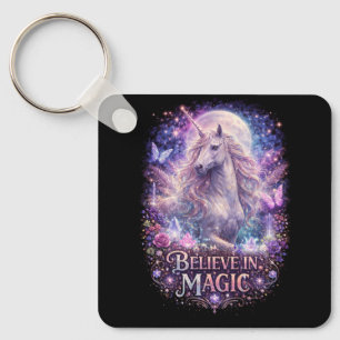 Llavero Sueños de Unicornio a la Luz de la Luna