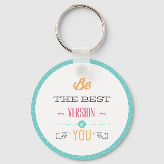 Llavero Sueños, éxito, objetivos Motivacionales Keychain (Anverso)
