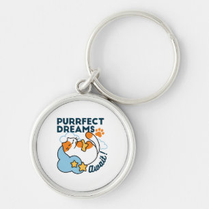 Llavero Sueños Perfectos Esperan – Gato Dormido Soñador