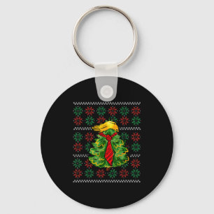 Llavero Suéter divertido feo de Navidad árbol de Navidad p