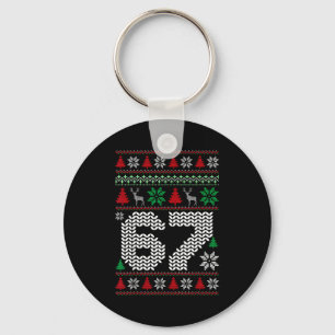 Llavero Suéter feo de Navidad 67 Seis Siete 6 7 Meme Diver
