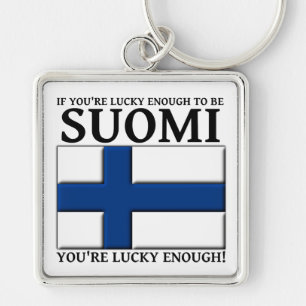 Llavero Suficientemente Afortunado Como Suomi Keychain