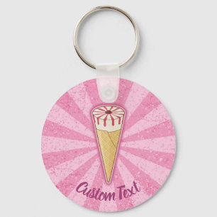 Llavero Sugar Cone Ice Cream Keychain