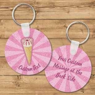 Llavero Sugar Cone Ice Cream Keychain