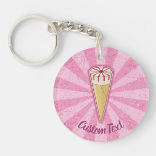 Llavero Sugar Cone Ice Cream Keychain
