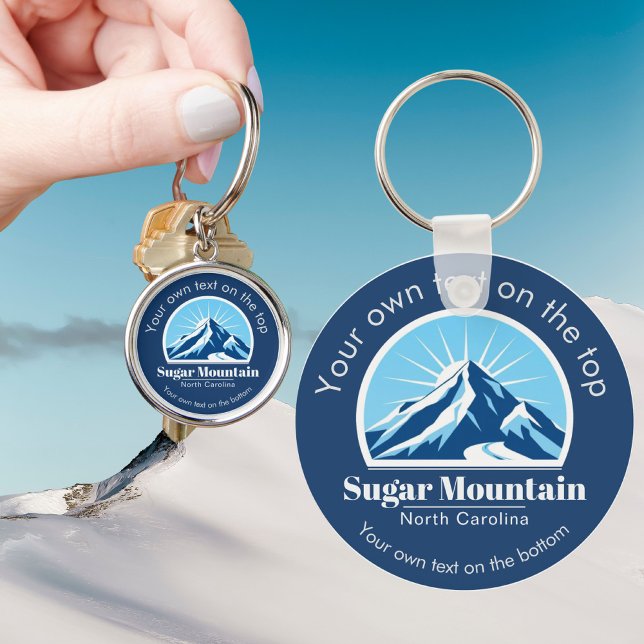 Llavero Sugar Mountain North Carolina ski resort gift  (Subido por el creador)
