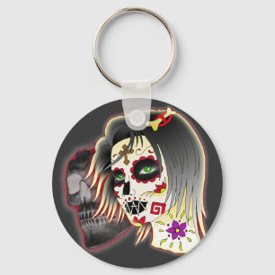 Llavero sugarskull lady