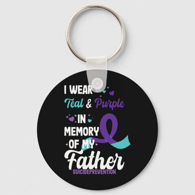 Llavero Suicide Prevention Awareness In Memory Of Father  (Anverso)
