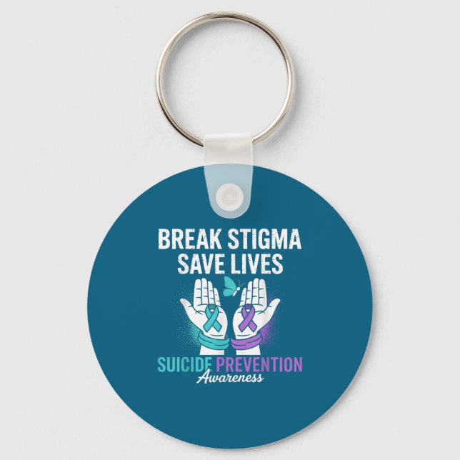 Llavero Suicide Prevention Suprt Break Stigma Suicide Awar (Anverso)
