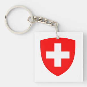 Llavero Suiza país escudo armas símbolo emblema suizo