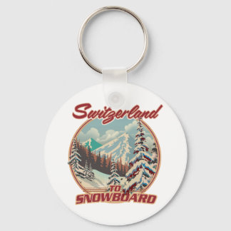 Llavero Suiza para hacer snowboard