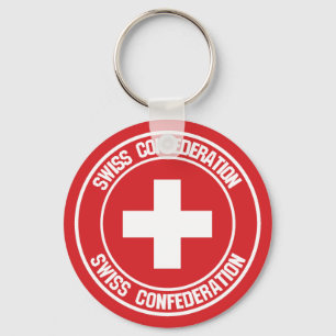 Llavero Suiza redonda Emblem