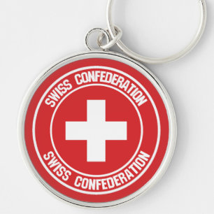 Llavero Suiza redonda Emblem