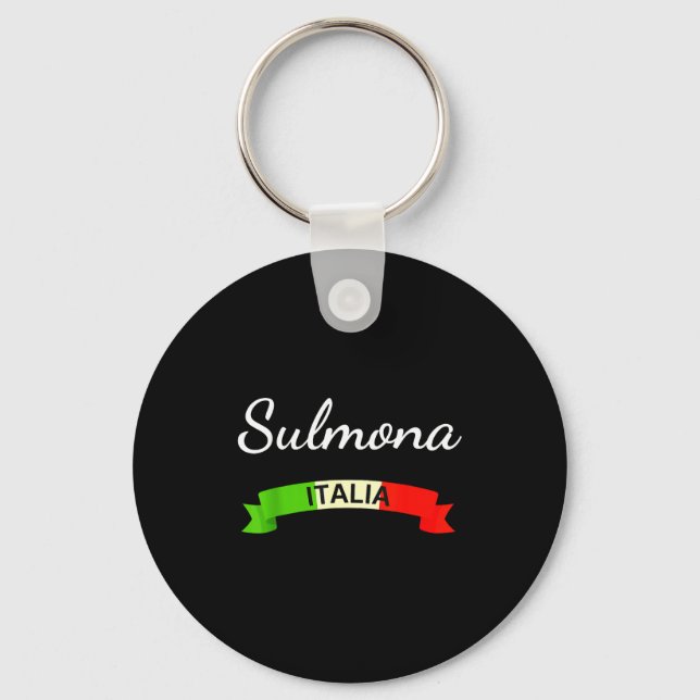 Llavero Sulmona Italy Flag Italia Souvenir Gift Matching I (Anverso)