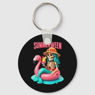 Llavero Summer-ween Mermaid Skeleton Flamingo Halloween Be