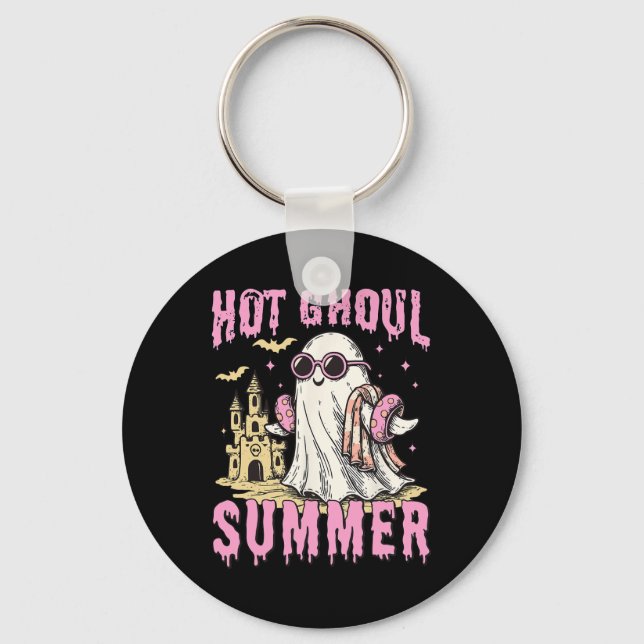 Llavero Summerween Hot Ghoul Verano Funny Cute Ghost Pool (Anverso)