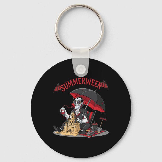 Llavero Summerween Vampire Beach Dracula Sandcastle Gothic (Anverso)