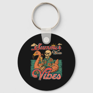 Llavero Summerween Vibes Skeleton Flamingo Float Summer Ha