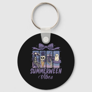 Llavero Summerween Vibes Skeleton Ghost Beach Fiesta Hallo