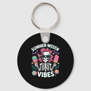 Llavero Summerween Vibes Skeleton Vacaciones Halloween Sum