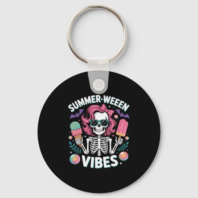Llavero Summerween Vibes Skeleton Vacaciones Halloween Sum (Anverso)