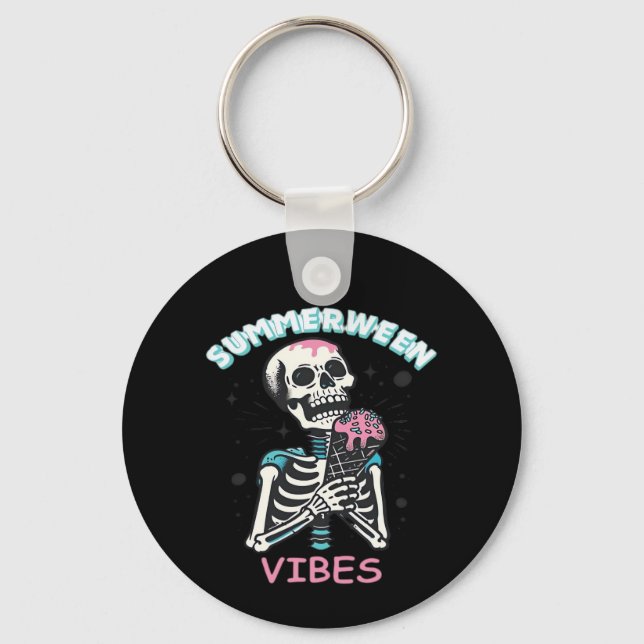 Llavero Summerween Vibes Spooky Summer Pumpkin Classic (Anverso)