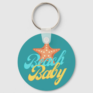 Llavero Summery Beach Baby Word Art