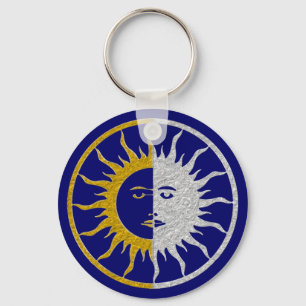 Llavero SUN & MOON Symbol - gold silver