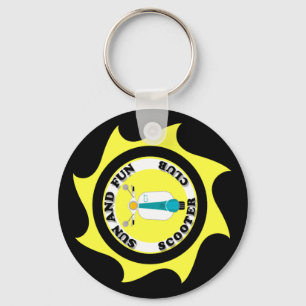 LLAVERO SUN Y FUN LOGO KEYCHAIN (NEGRO)