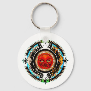 Llavero Sun Y Moon Space Mandala