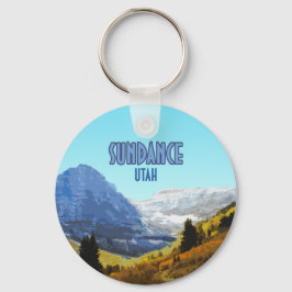 Llavero Sundance Utah Mountains Vintage