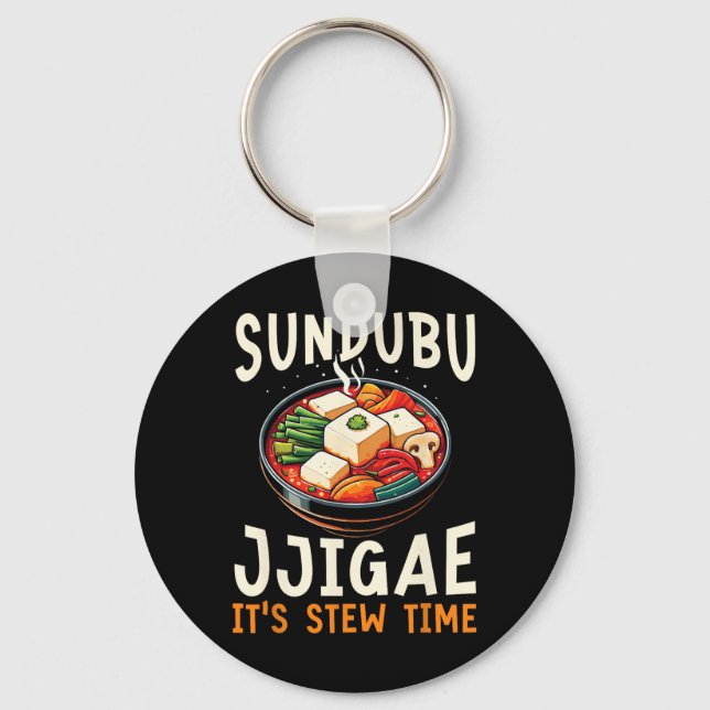 Llavero Sundubu Jjigae Comida Asiática Comida Coreana (Anverso)