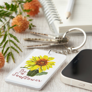 Llavero Sunflower Acrylic Keychain
